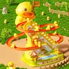 Duck Climbing Stairs Toy Electric Duck Track Slide Toys Flashing Lights and Music Duck Roller Coaster Toy for Kids Birthday Gift 1