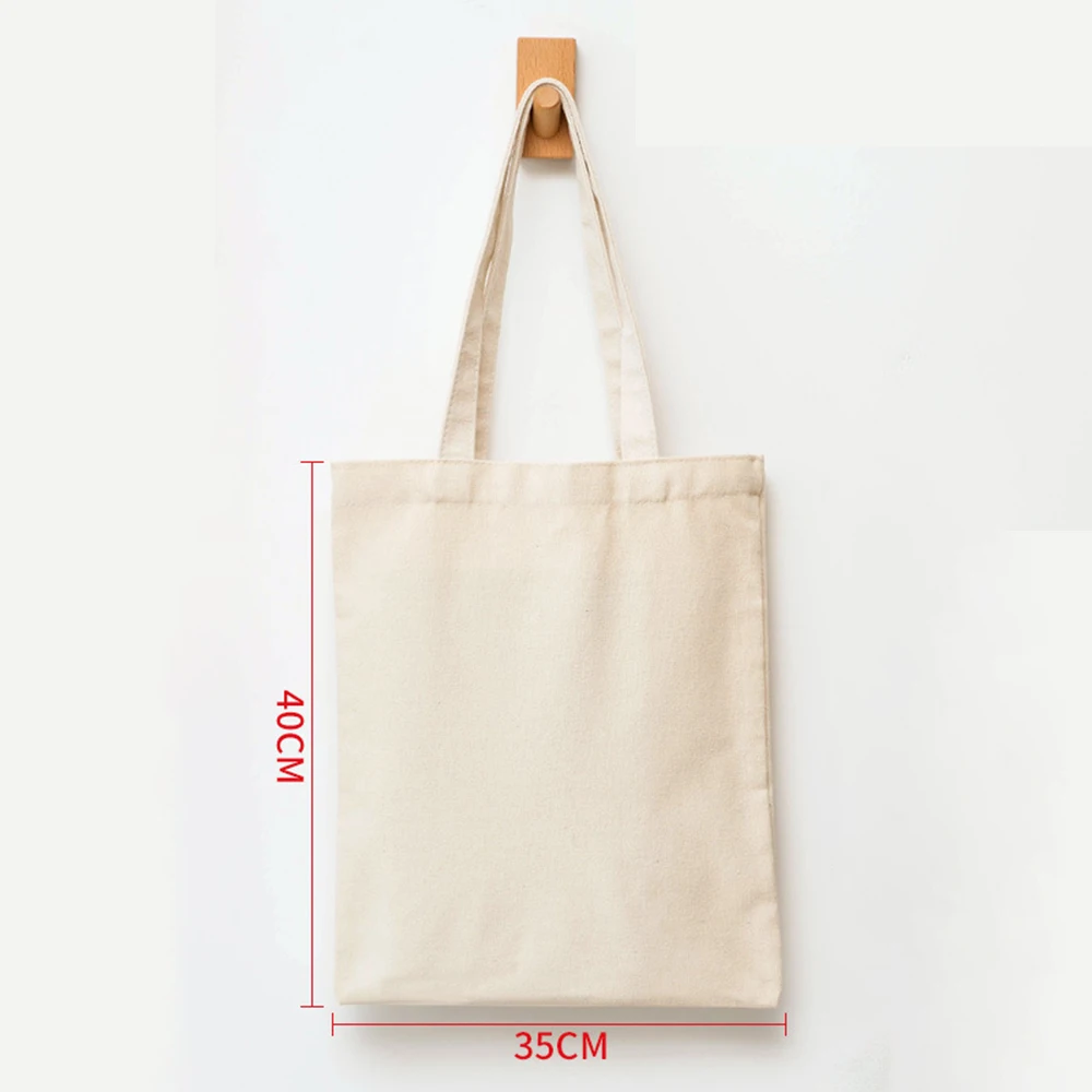 Women’s Creamy White Canvas Tote Bag – Plain Folding Reusable Cotton Shoulder Bag with High Capacity for Shopping and Groceries Bags & Storage Items Beach bags