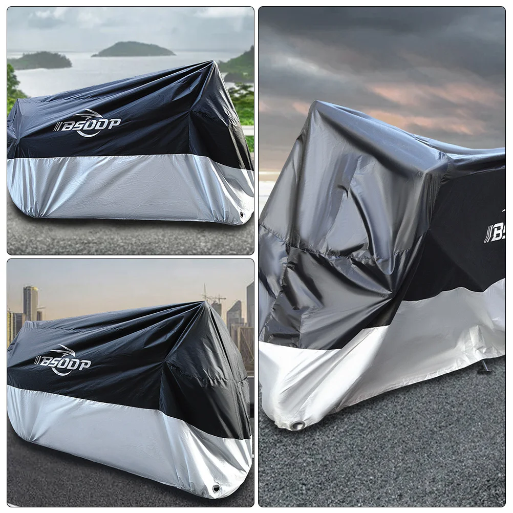 Cover Motorcycle Car Covers Shelter Rain Motorbike Automobiles Scooter Dust Protector Anti Black Wrap Day Rainy Quad coffer