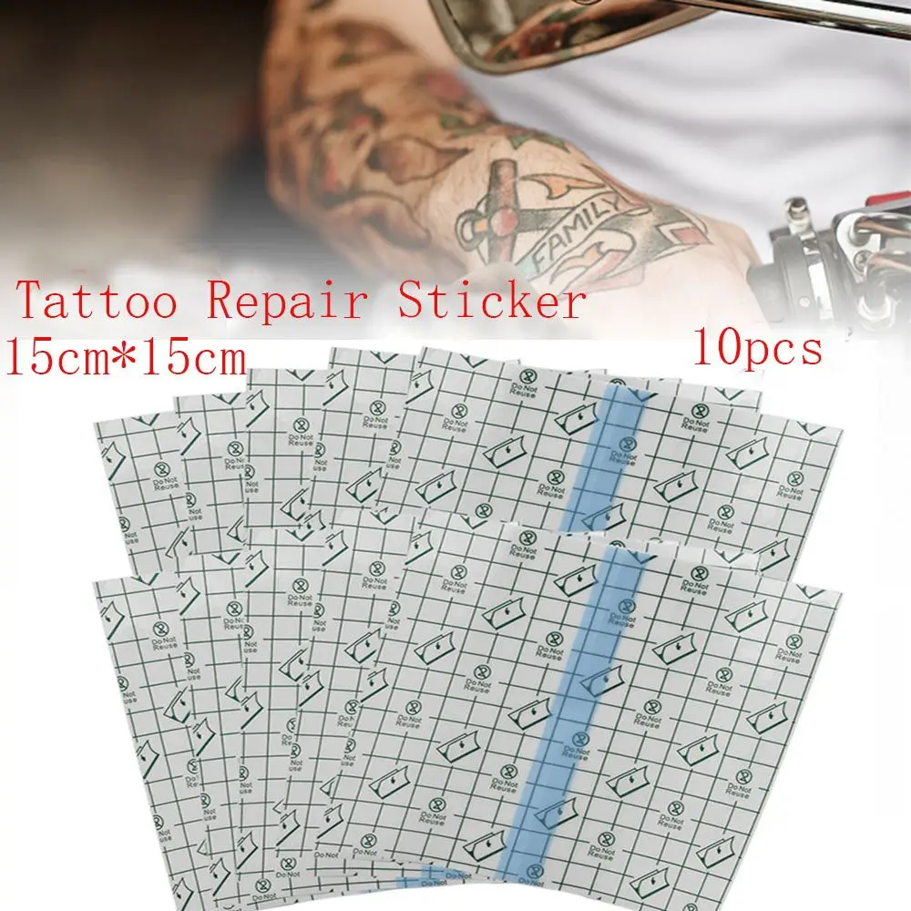 

10 pcs/bag Tattoo Bandage Breathable Repair Sticker Tattoo Skin Care Protective Film Tattoo Film After Care Bandage Oct