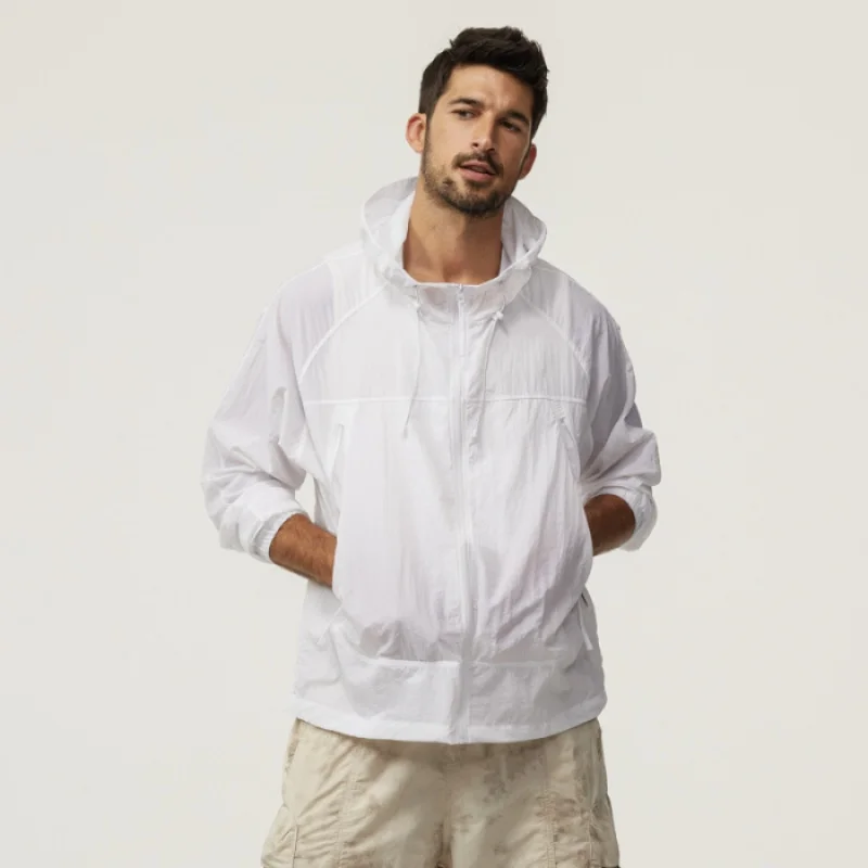 Summer UPF 70  UV Sun Protection Coats Men Thin Soft Breathable Quick Drying Jacket Outdoor Fishing Hoodies Outwear
