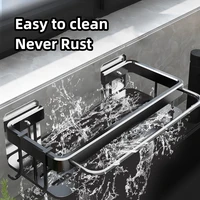 Kitchen Storage Rack Space Aluminum Sink Tool Cloth rack Kitchen Storage And Storage Rack Kitchen Cabinet Storage 5