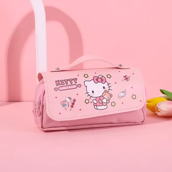 Sanrio trousse à crayons HelloKitty Double étui étanche pour stylos