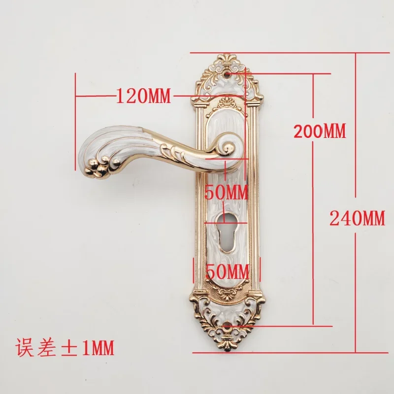 Door Handle Lock Home Interior Door Knob Lock Set Smart Handle for Bedroom Lockset Modern House Aluminium Entrance Design with Keys