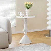 Nordic Style Coffee Table Moving Side Table Sofa End Table Luxurious Elegant Small Round Table for Home Simple Nightstand 2
