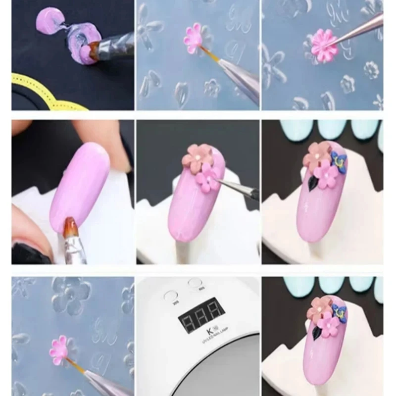 Christmas Bell Style 3D Acrylic Mold for Nail Art 6.8*6cm DIY Decoration Design Silicone Resin Mold Jewelry Making Accessory &*& 6