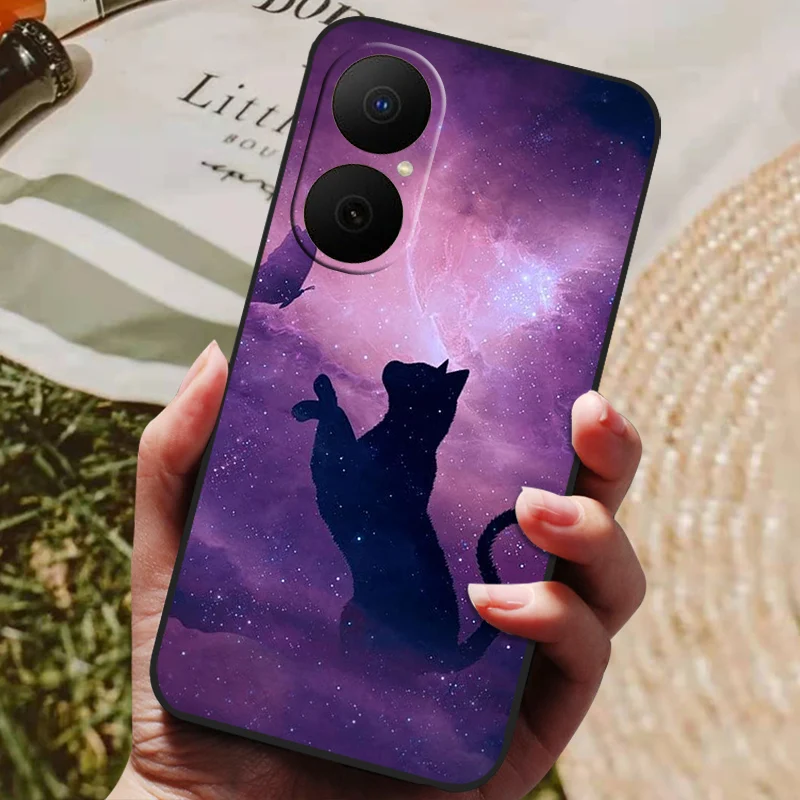 Shockproof Flower Astronaut Soft Silicone Phone Case Bumper Cover