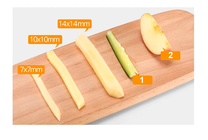 Description Picture 4 of itemManual Potato Cutter Blades Shredder French Fries Slicer Potato Chips Maker Meat Chopper Cutting Machine Kitchen Tools
