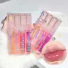 4 PCS Water-gloss Mirror Jelly Lip Gloss Moisturizes Lips Shimmers With Fine Pearls Brightens Lip Color 1