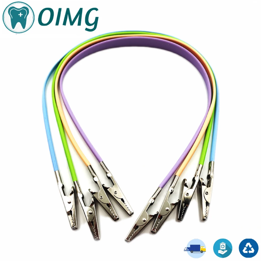 

3pcs Dental Bib Clips Chain Napkin Holder Autoclavable Rubber Accessaries Teeth Whitening Matirial Laboratorio Dental