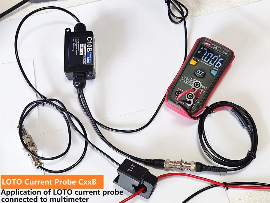 LOTO Standard Current Probe(Current Clip), Model C10B, AC/DC, 25KHz, Universally Compatible Oscilloscope Current Probe oscilloscope probe