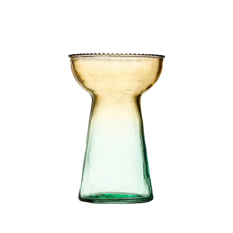 Modern simple creative Lotus Glass Vase Hydroponic vase Home decoration room decoration ins Nordic style retro 5