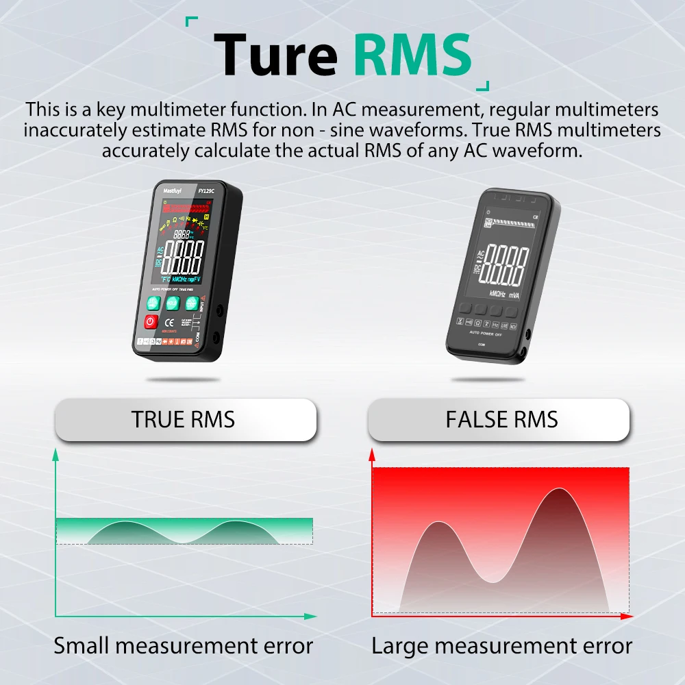 Digital Multimeter Tester Voltage Meter Tester Smart Digital with Bracket LCD Color Screen AC/DC Testing digital multimeter multimeter tester voltage meter tester