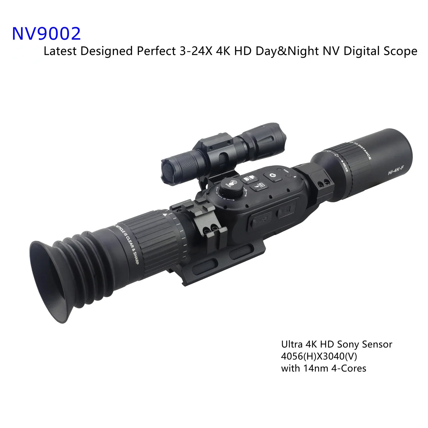 3-24X-Sony-4K-Digital-Night-Vision-Scope-WiFi-with-10W-850nm-Flashlight ...