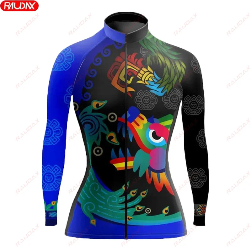 Autumn Women's Bicycle Long Sleeve Road Bicycle UV Protection Cycling Suit Spring Competition Professional Team Jersey