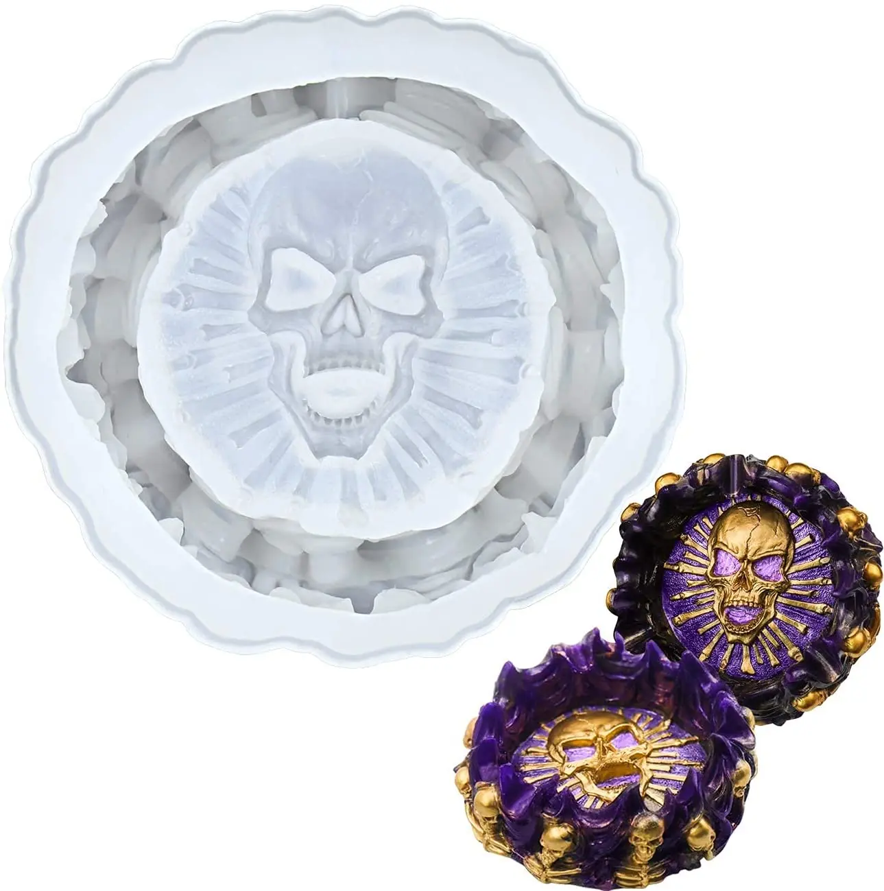 ZJCHAO moule de cendrier de bricolage Cendrier moule silicone cendrier