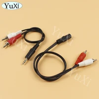 1Pc 3.5mm Jack Aux to 2 RCA Audio Video Cable Stereo Y Splitter Cable AV Adapter 2RCA Cord Wire For DVD TV VCR PC Phone Speaker - Image 3