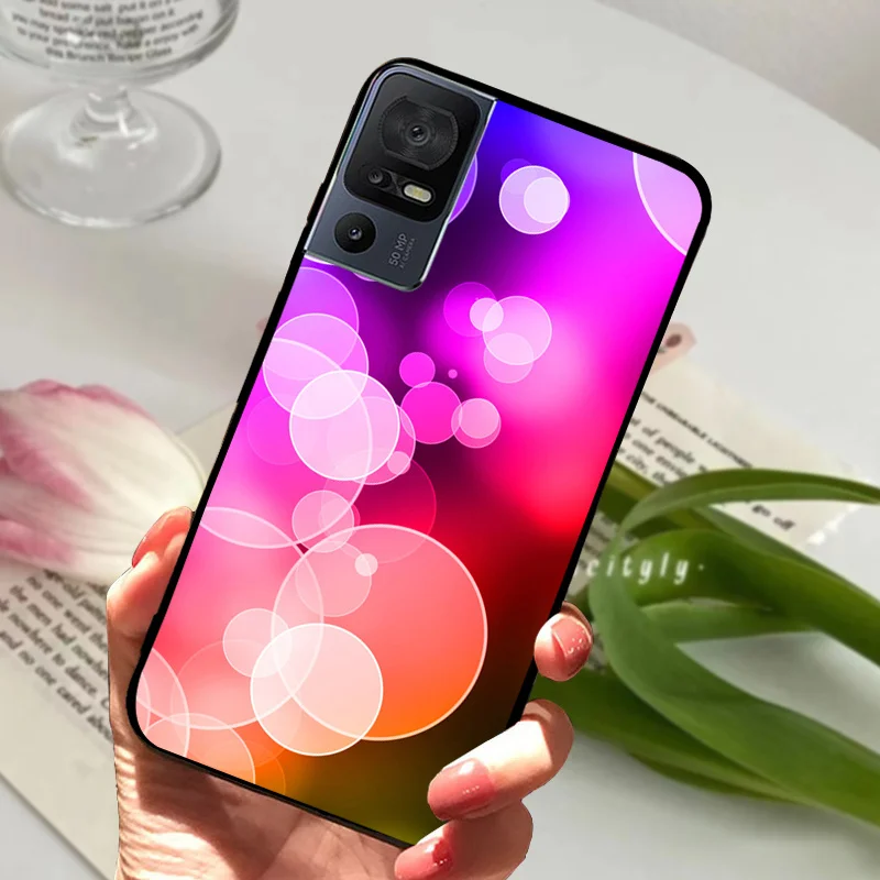 Sleek Black Bumper Silicone Soft TPU Phone Case - Protective Fashion Cover 2023
