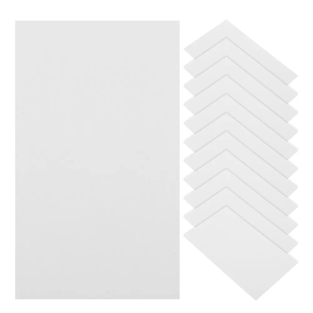100 Pezzi di Carte Indice Bianche, Mini Schede Compakte per Studio, Flashcard, Appunti per Riunioni, Cancelleria per Scuola e Ufficio