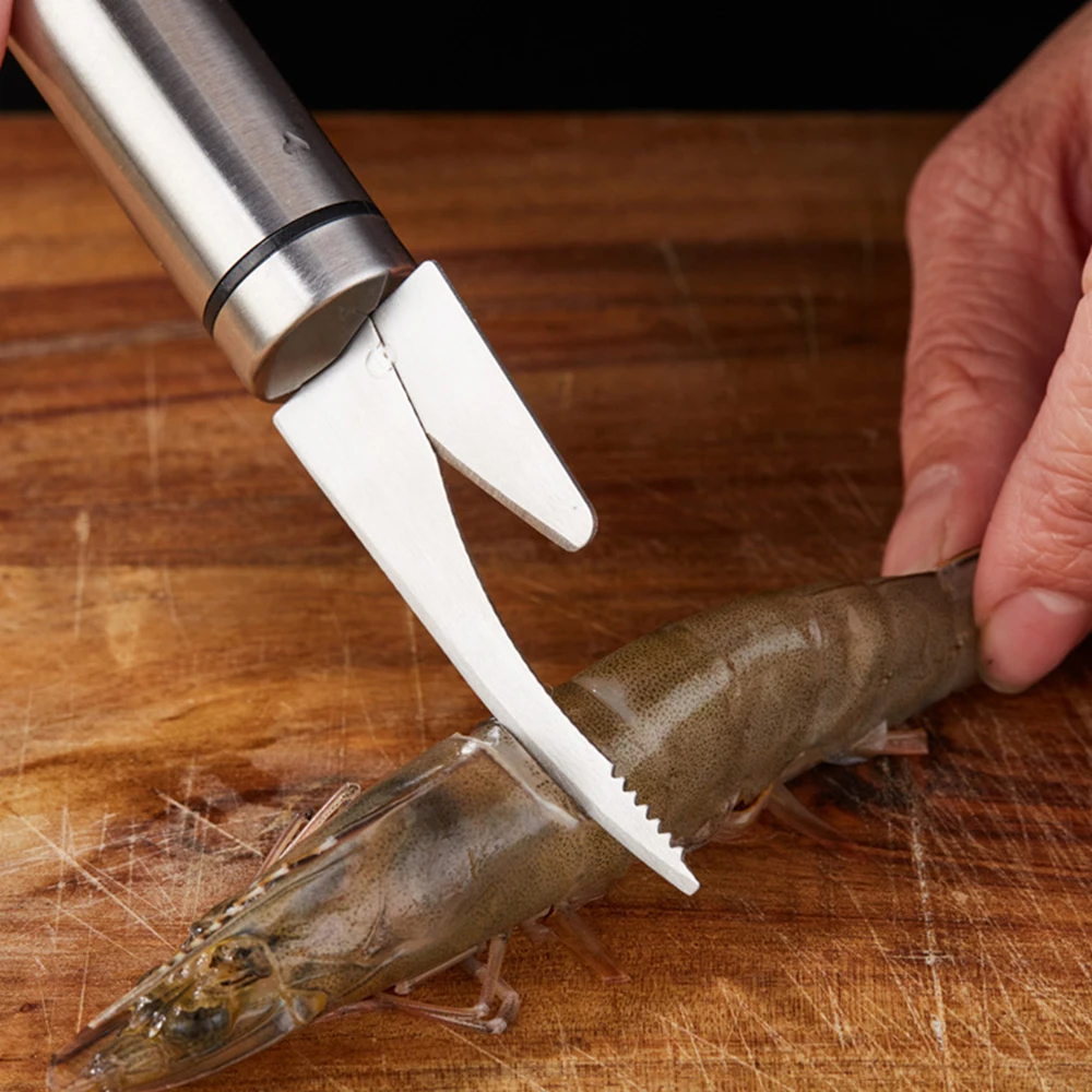 Kitchen Tool Fish Accessories 1/2/4PCS Shrimp Peeler Stainless Steel Fish Knife