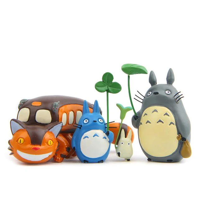 Miyazaki Hayao My Neighbor Totoro Model Figue Landscape Miniature Figurines  Kawaii Cartoon Animal Miniature Garden Toy Kid Gifts - AliExpress