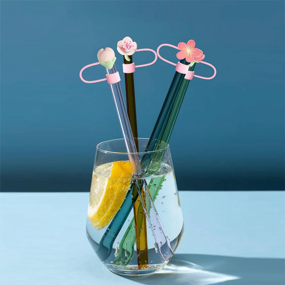 WYFCR 8PCS Stanley Cup Flower Pipette Couvercle, Bouchon Anti