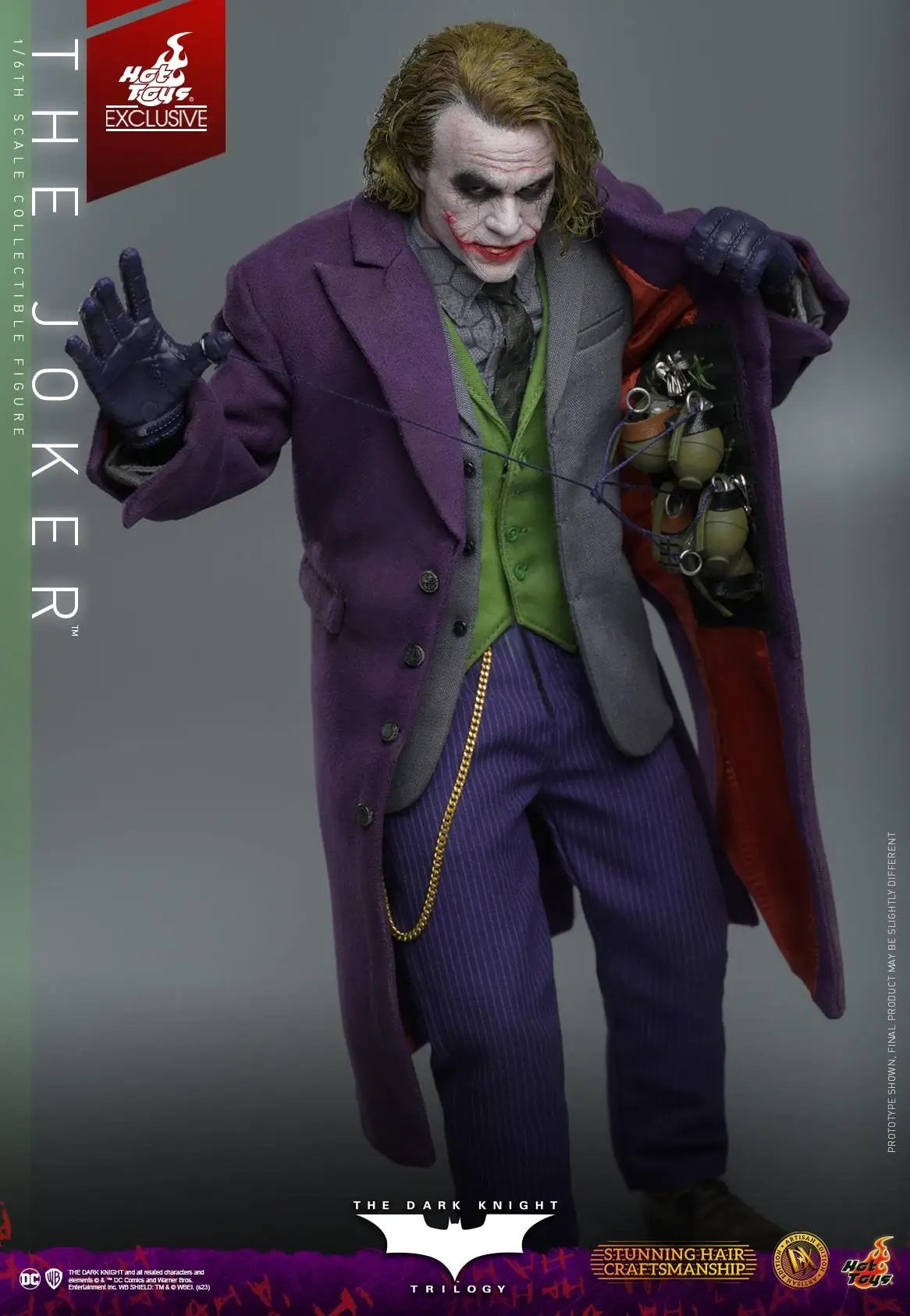 ホットトイズ DCハンド 01ジョーカー [1/1スケール レプリカフィギュア] ホアキン・フェニックス演じるジョーカー、ホットトイズがついに