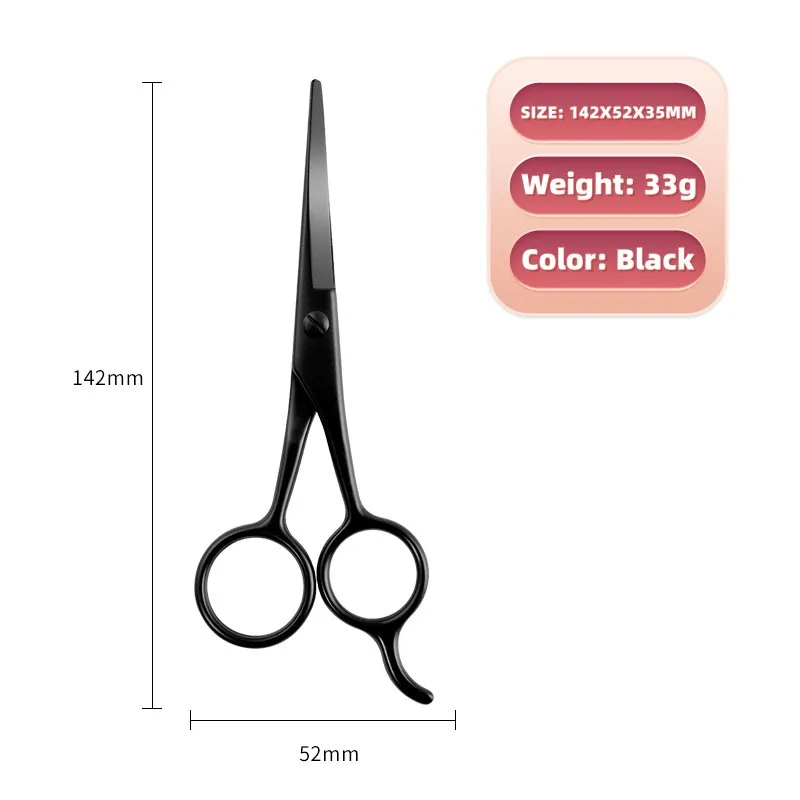 Men's Beard & Mustache Trimming Cutting and Styling Scissors Razor Edge Barber Shears Designed for Beard Grooming
