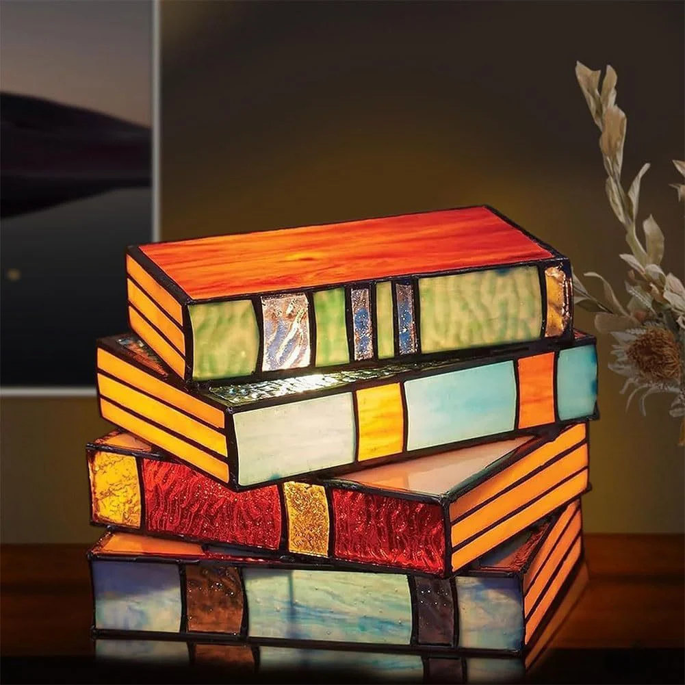 

LED Book Lamps Retro Style Decorative Table Lamp Battery Powered Creative Bedside Lamp Night Light Perfect Gift for Home Office