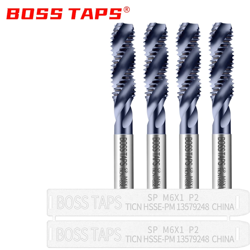 HSSE-PM JIS Standard Spiral Fluted Tap Pointed M2 M2.5 M3 M4 M5 M6 M8 M10 M12 Machine Screw Thread T