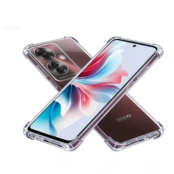 Crystal Clear Shockproof Phone Case with Corner Protection and Precise Cutouts for OPPO F25 Pro