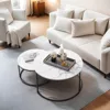 Small Dining Center Space Saving Living Room Small Tables, Modern Dining,Modern Home Furniture White, Café Tables 6