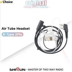 Enhanced Walkie Talkie Headset with Mic and Acoustic Air Tube (1PC)