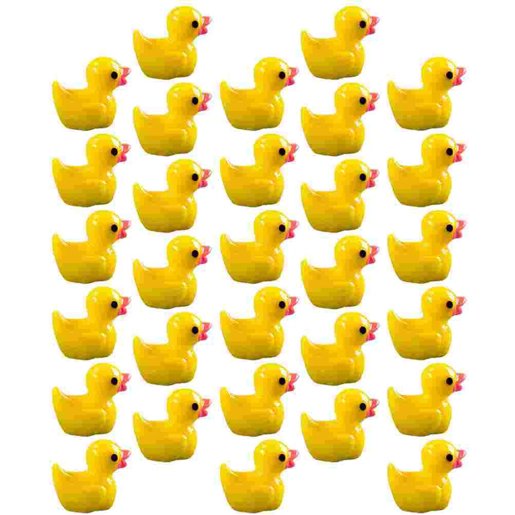 

100Pcs Landscaping Figures Desktop Miniature Ducks Decorative Mini Figurines