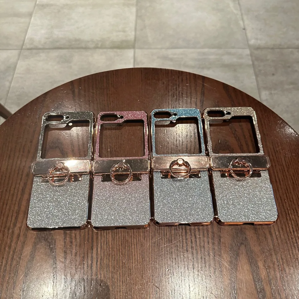 Glitter Gradient Diamond Plating Ring Holder Bling Shockproof Case