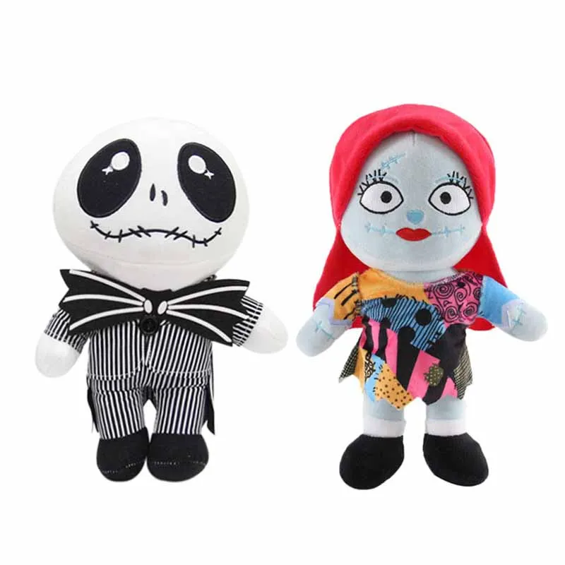 

Nightmare Before Christmas Soft Plush Stuffed Toys Jack Skellington Sally Dolls Anime Figures Accessorise For Children Toy Gifts