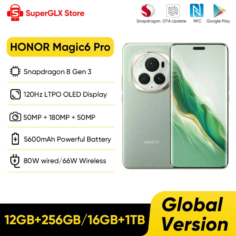 2024 new Global Version HONOR Magic6 Pro Snapdragon 8 Gen 3