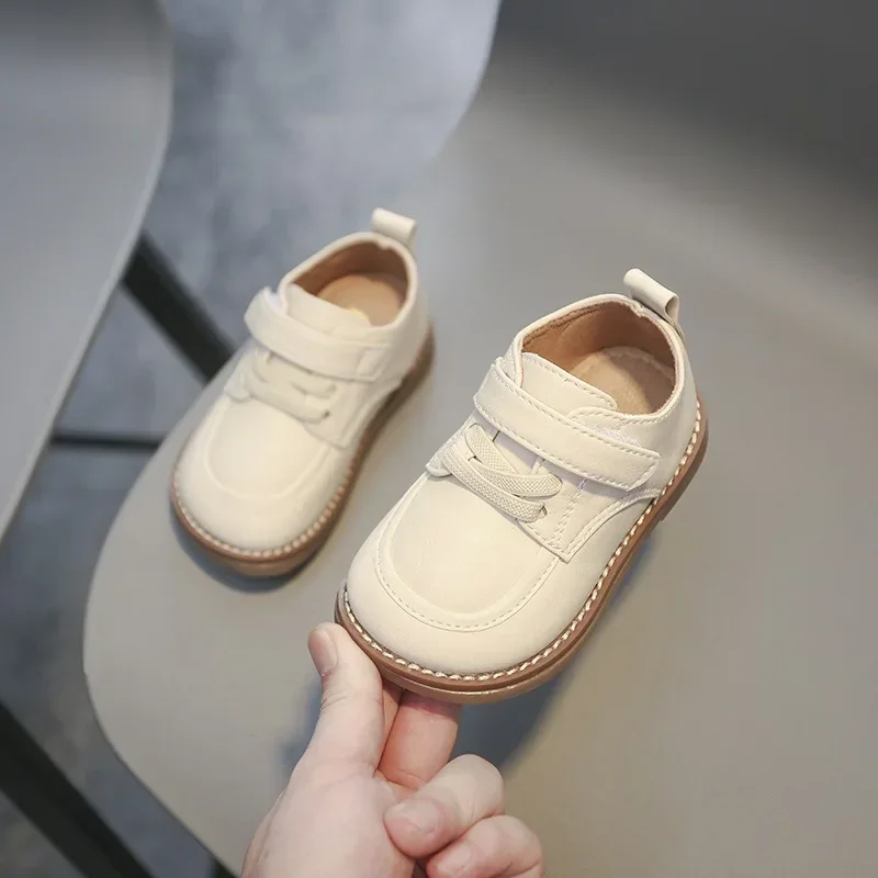 Baby Boys Leather Shoes Spring Autumn Kids Casual Shoes Comfortable British Style Children Birthday Party Shoes Size 15-30 4