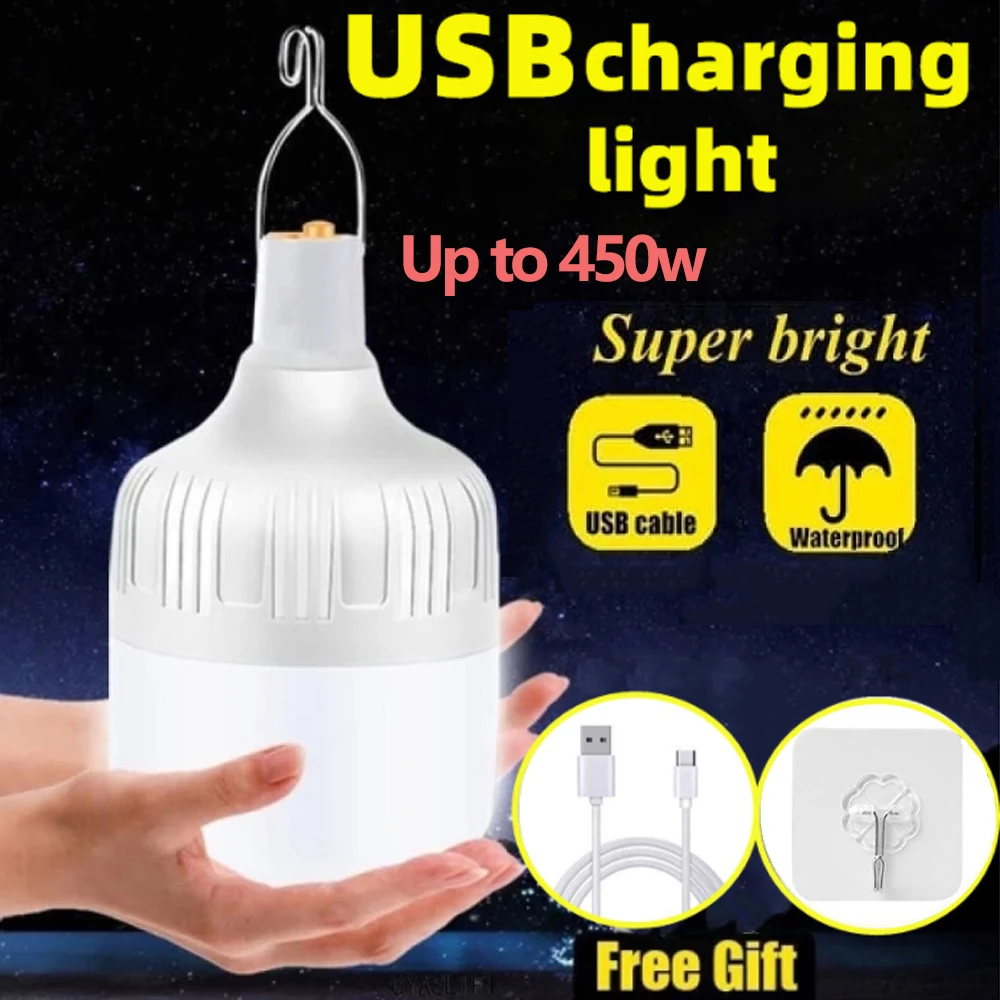 Rechargeable LED Portable Lantern for Outdoor Adventures and Emergency Use