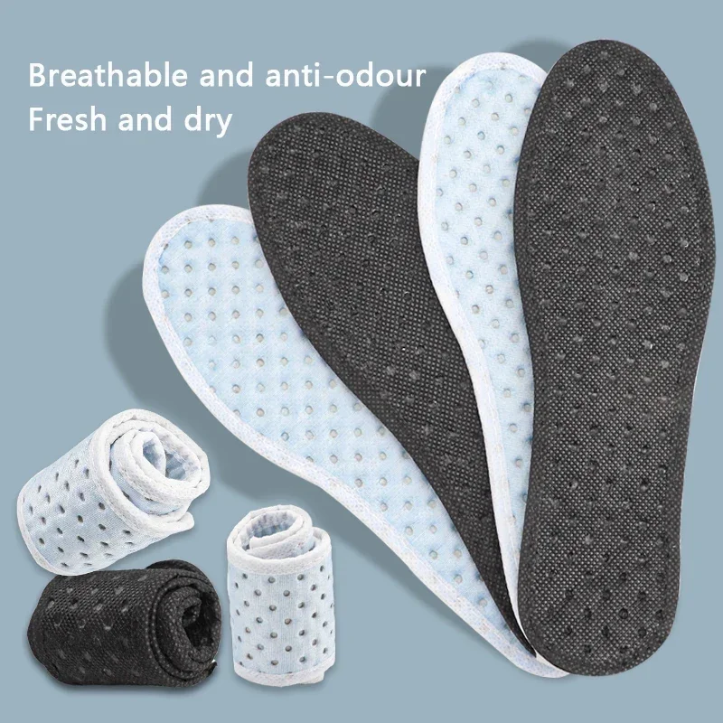 

New Feet Shock Absorbing Shoe Inserts Pads Plant Insoles for Shoes Bamboo Charcoal Antibacterial Deodorant Running Sports Insole