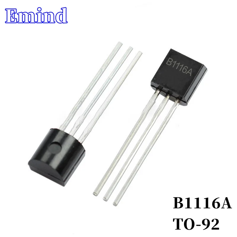 

300/500/1000/2000/3000 шт. B1116A DIP транзистор TO-92 PNP тип 60 в/1A биполярный усилитель транзистор