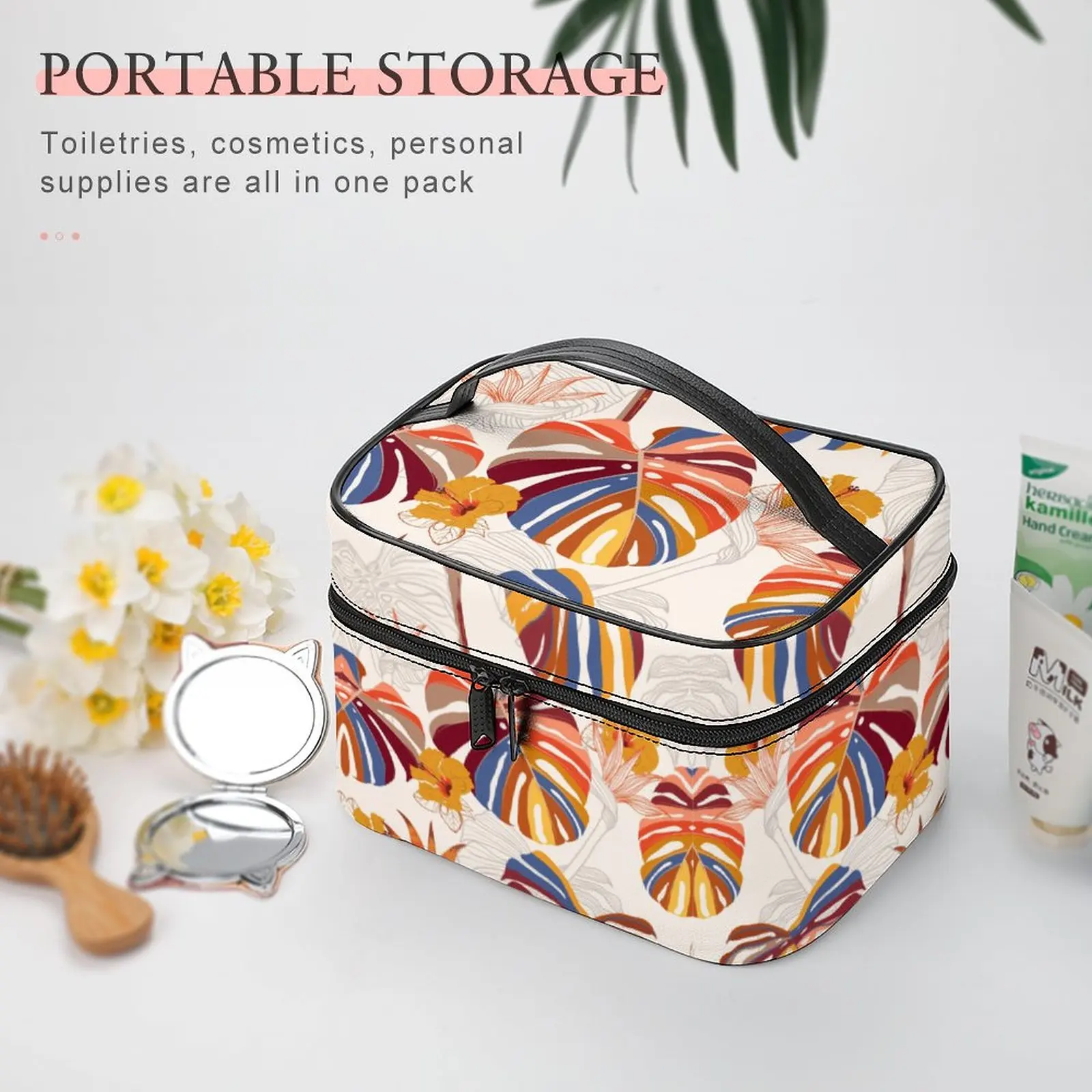Customized Pattern Makeup Bag Outdoor Travel Makeup Bag Women Waterproof Cosmetic Bag Toiletries Organizer Storage Wash Bag