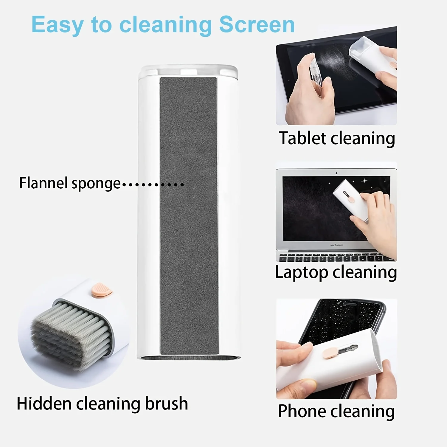 Keyboard cleaning artifact dust removal brush mechanical keyboard cleaning gray brush