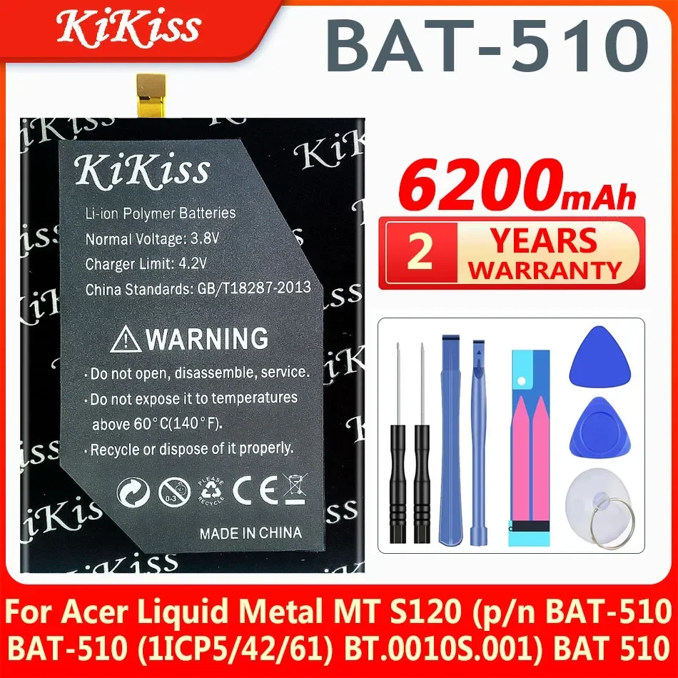 

Высококачественный аккумулятор BAT-6200 на 510 мАч для Acer Liquid Metal MT S120 BAT-510 (1/CP6/65/85) SP516485SF-C мобильный телефон