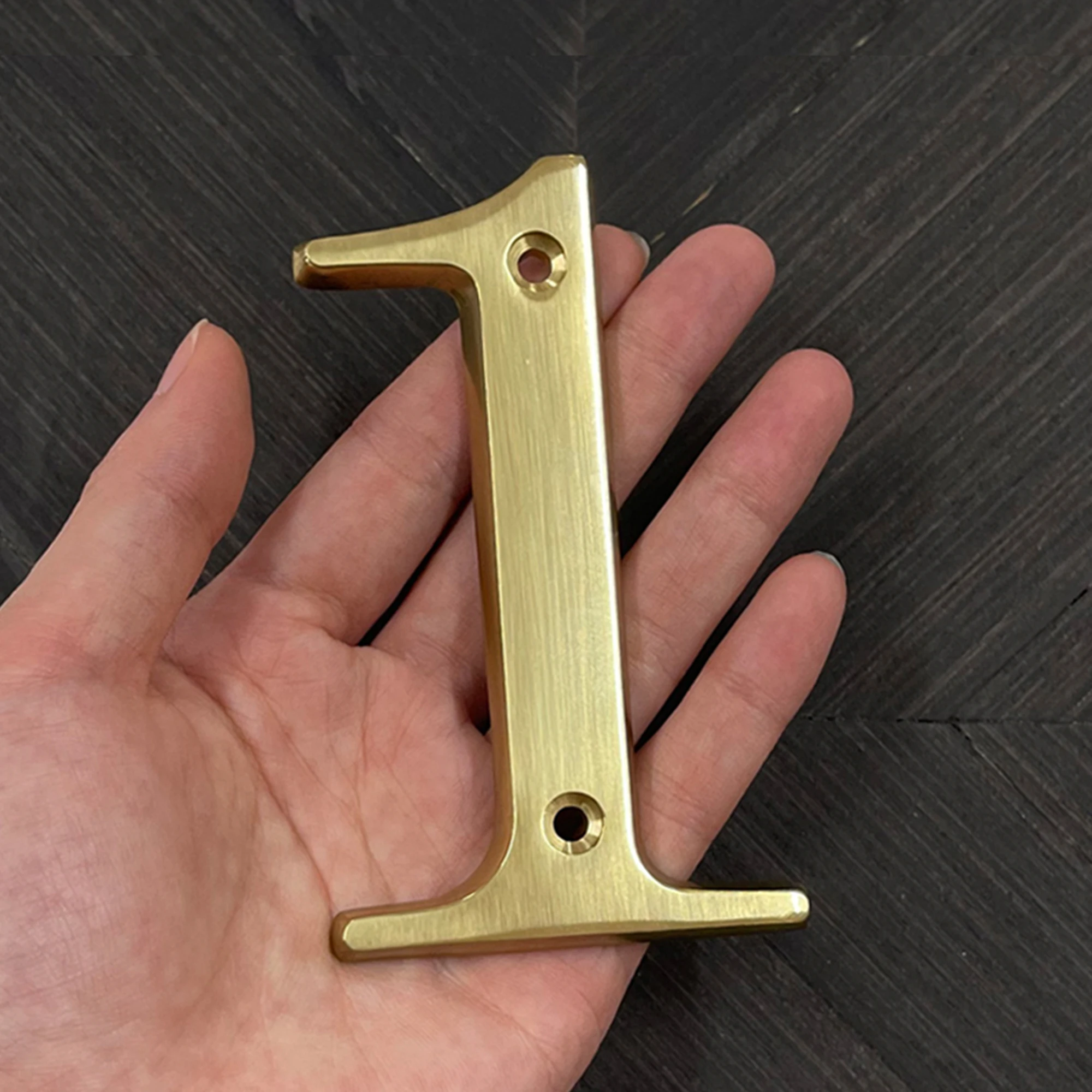 Brass House Number Outdoor 101mm 4 inch Metal Letter Apartment Door Number Mailbox Address Sign #0-9 With Screws 1pc,house number signs,door signs,house numbers,number plate