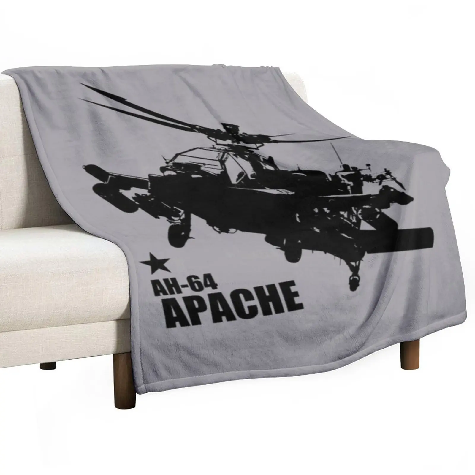 

AH-64 Apache (Small logo) Throw Blanket blankets and blankets Blankets For Sofas Luxury Thicken Blanket