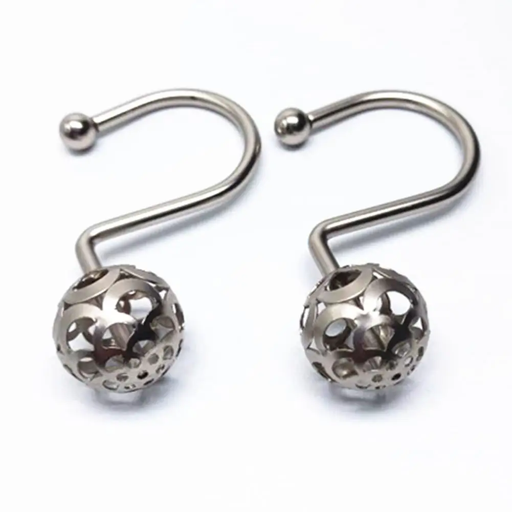 ReusableBathCurtainRingsEasyInstallationFixingEcofriendly