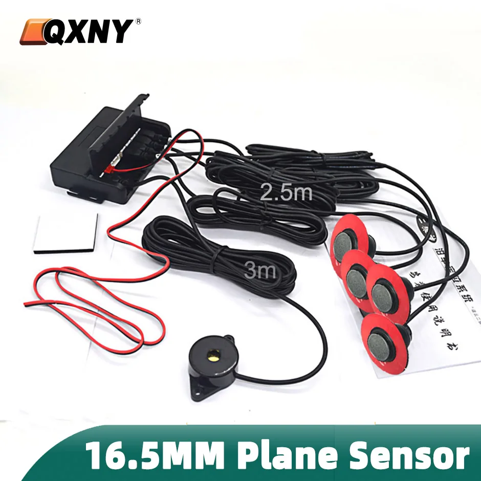 Parking Sensor 16.5mm Parking Sensors Backup Radar Plane 4 Reverse Aid Parktronic for Bumper Adjustable Depth To Assist Bumper Distance System