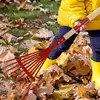 Small Garden Rake For Kids Wooden Handle Garden Leaves Rake Kids Lawn Rakes With Detachable Wooden Handle For Outdoor 5