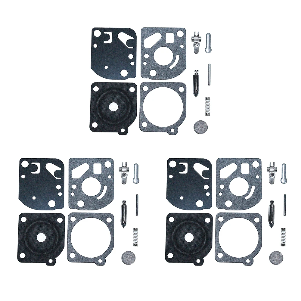 3PCS Carburetor Repair Kit For Poulan Weedeater FL20 FL23 FL25 FL26 FX26 MX550 MX557